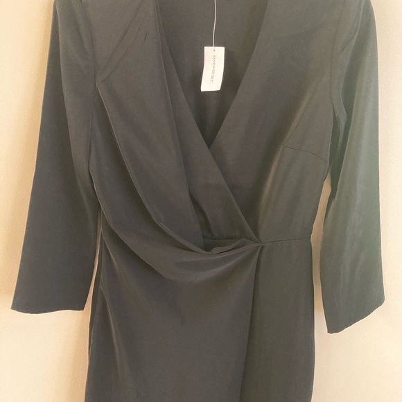 NWT-Athleta Drake Black Front Dress, Size 2 - Picture 6 of 8